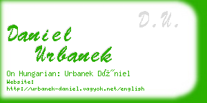 daniel urbanek business card